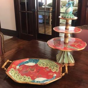 Tracy Porter Artesian Road Platter & Serving Tier